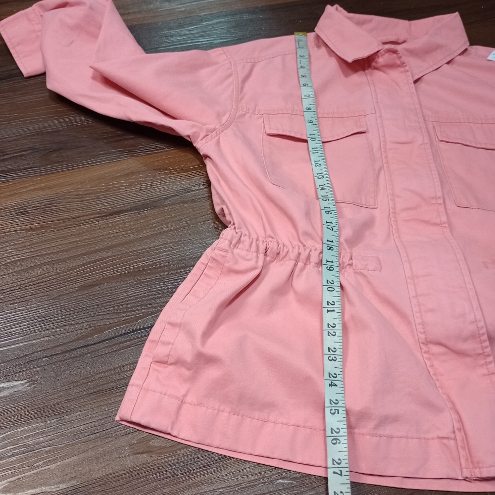 Old Navy Cinched Waist Utility Jacket In Salmon - Picture 10 of 10